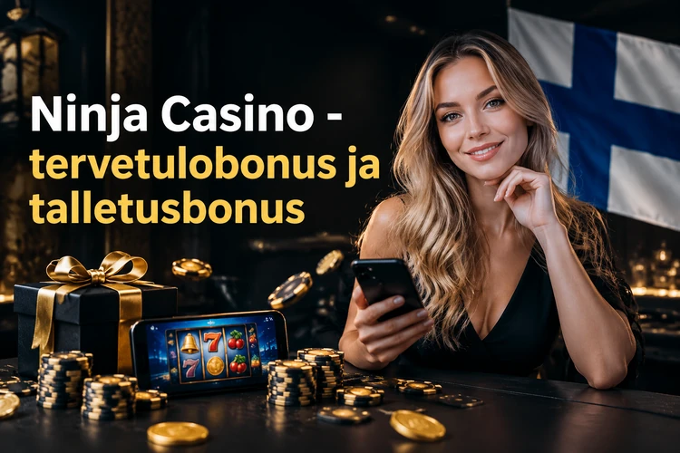 Ninja Casino -tervetulobonus ja talletusbonus