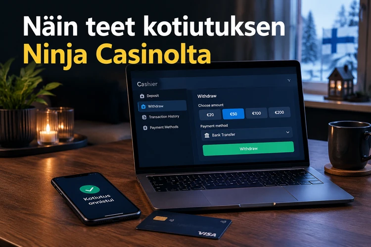 Näin teet kotiutuksen Ninja Casinolta